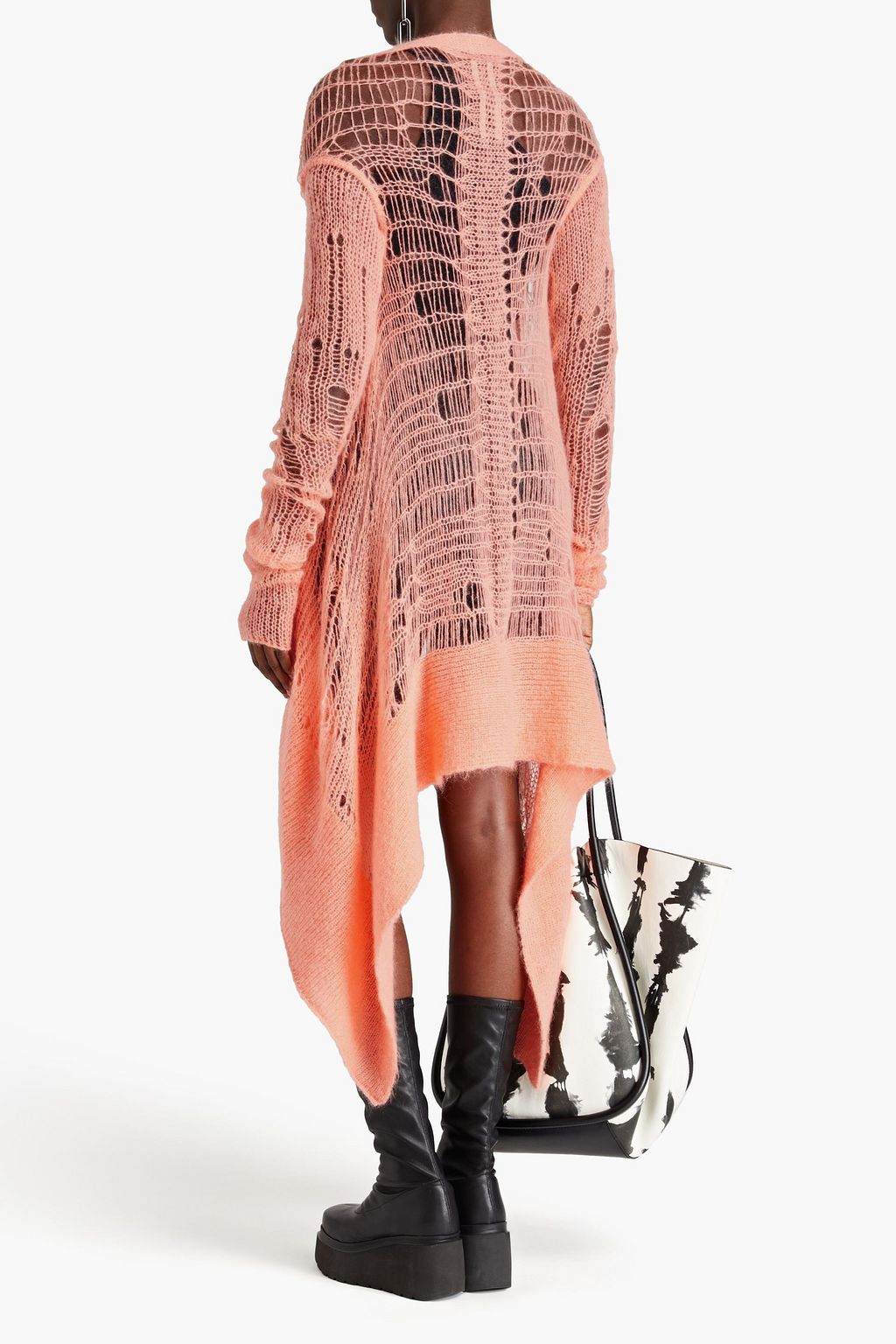 RICK OWENS كارديغان مصنوع من نسيج بحبكة مفتوحة
