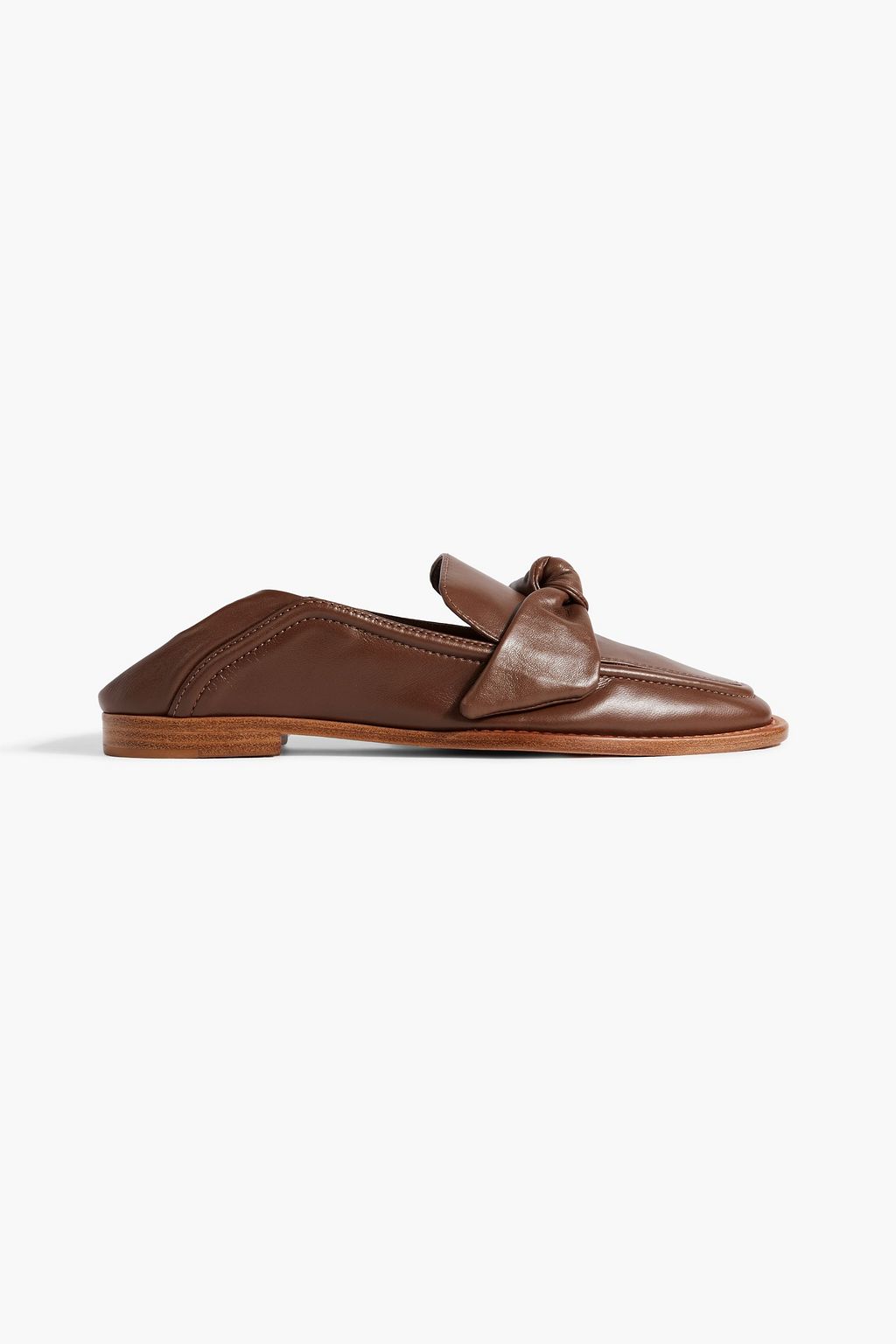 ALEXANDRE BIRMAN Knotted leather collapsible heel loafers