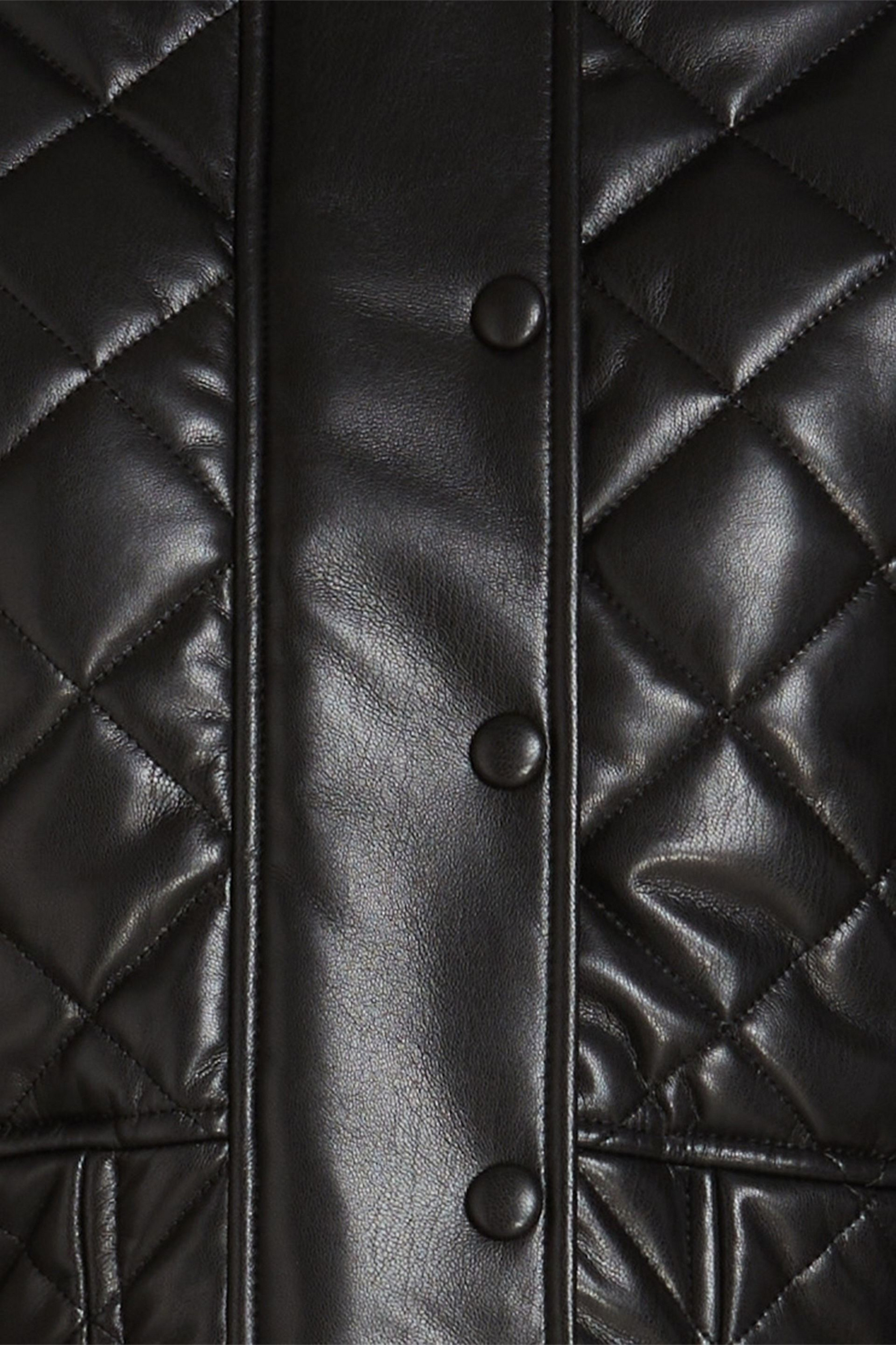 STAND STUDIO Ava cropped quilted jacket thumbnail