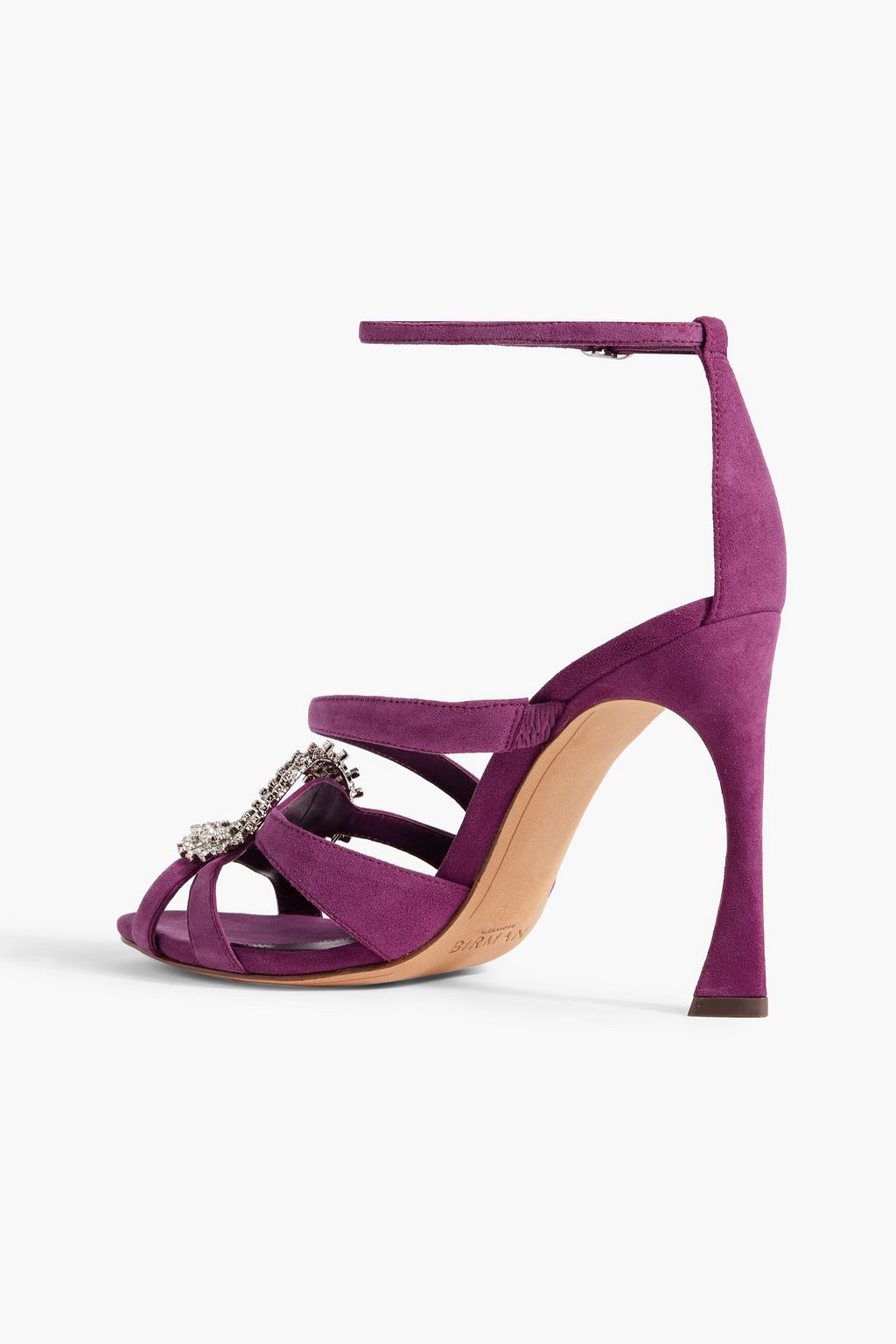 ALEXANDRE BIRMAN Alicia 100 crystal-embellished suede sandals