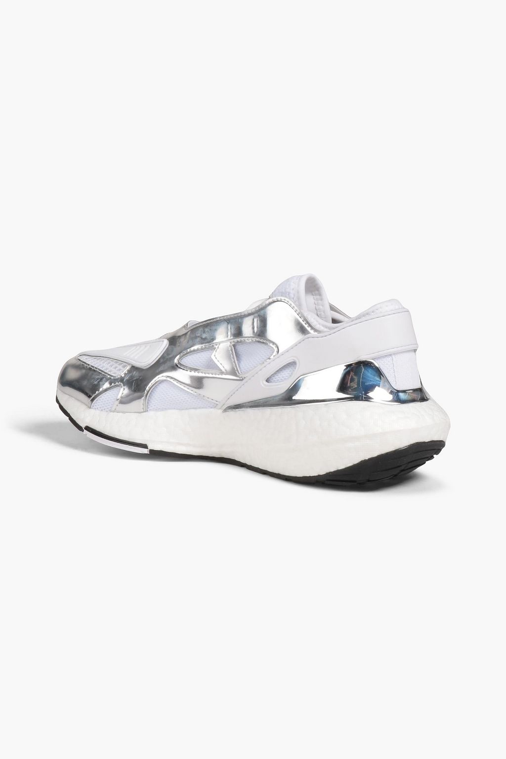 ADIDAS BY STELLA MCCARTNEY Ultraboost 22 mesh, faux mirrored-leather and stretch-knit sneakers