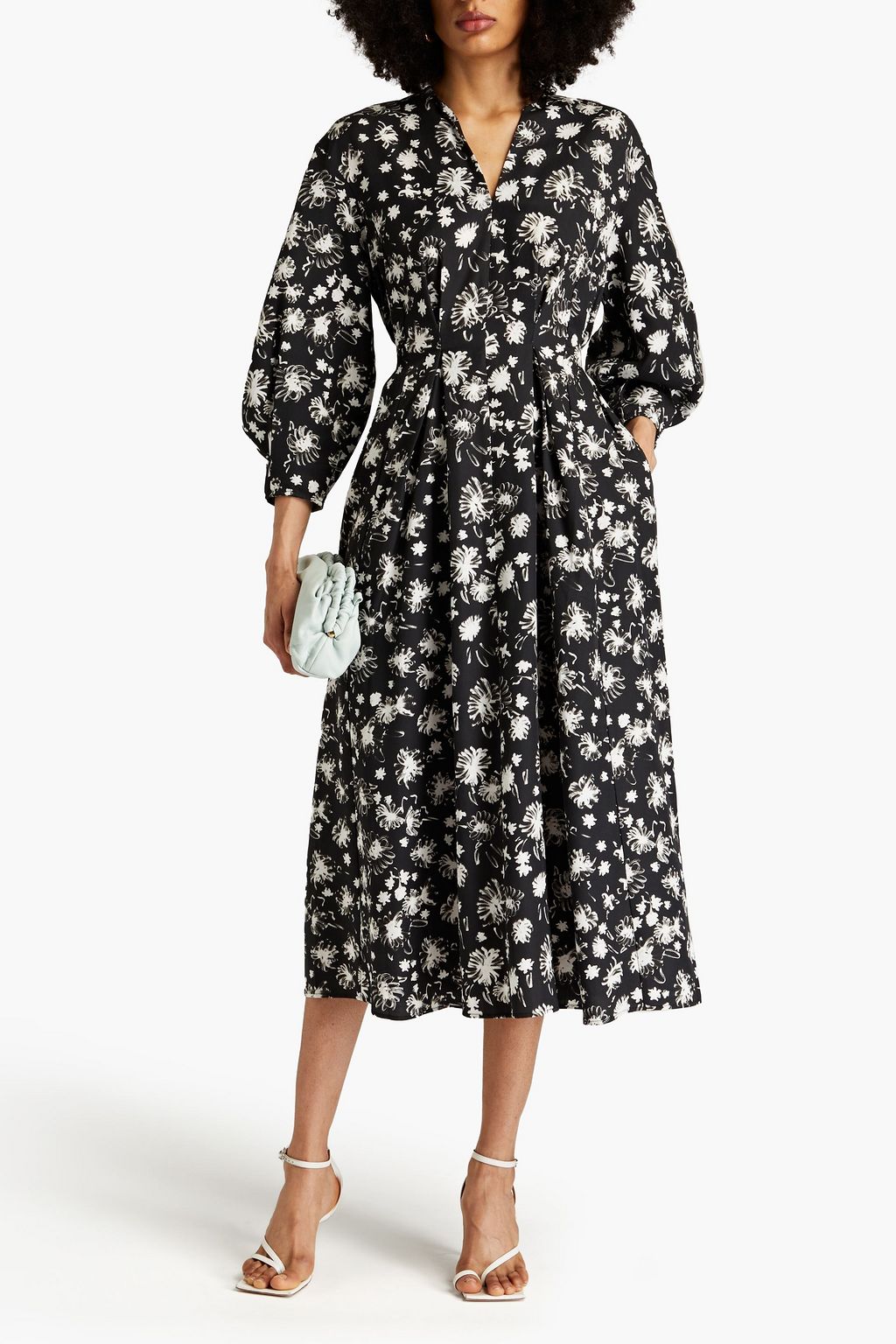 MOTHER OF PEARL Emily floral-print TENCEL Lyocell-twill midi dress
