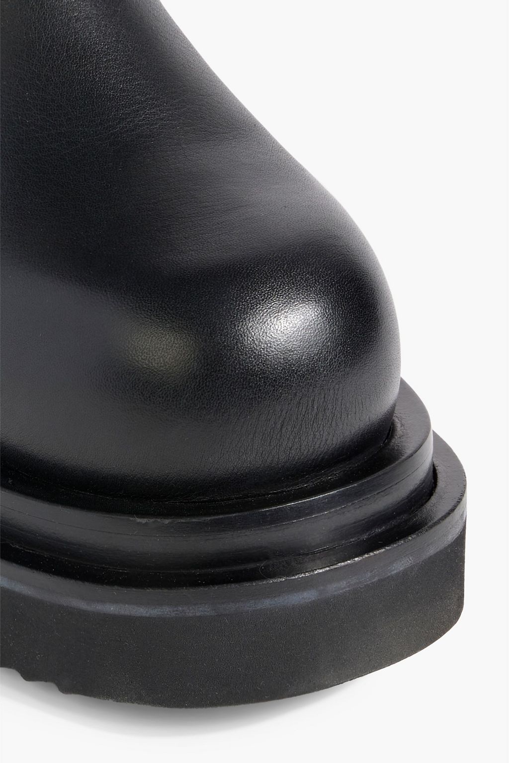 RICK OWENS Beatle Ballast leather platform boots