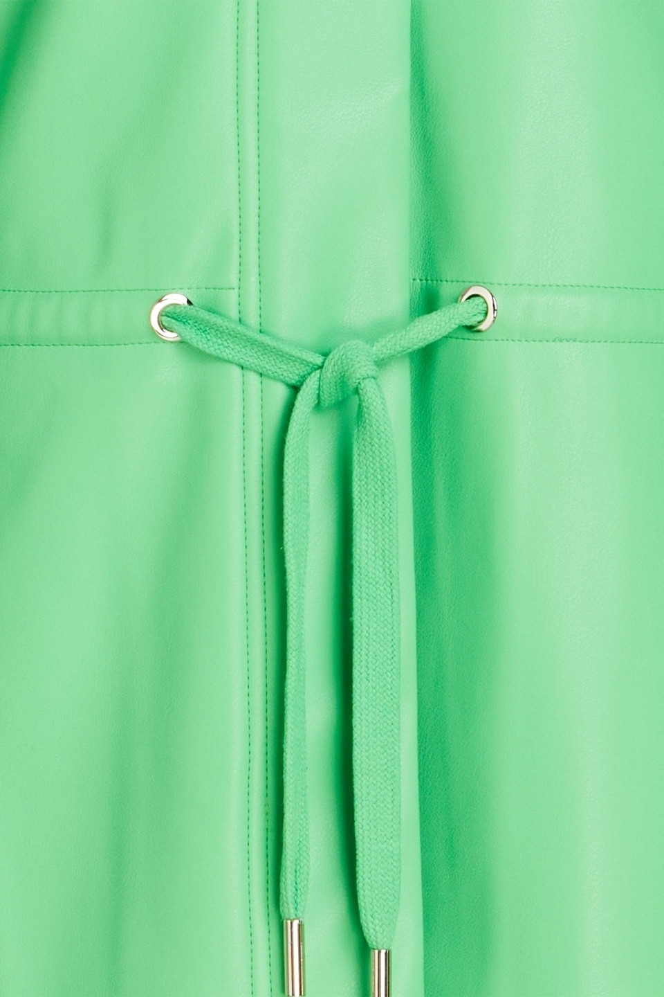 STAND STUDIO ANNALEN FAUX LEATHER HOODED PARKA