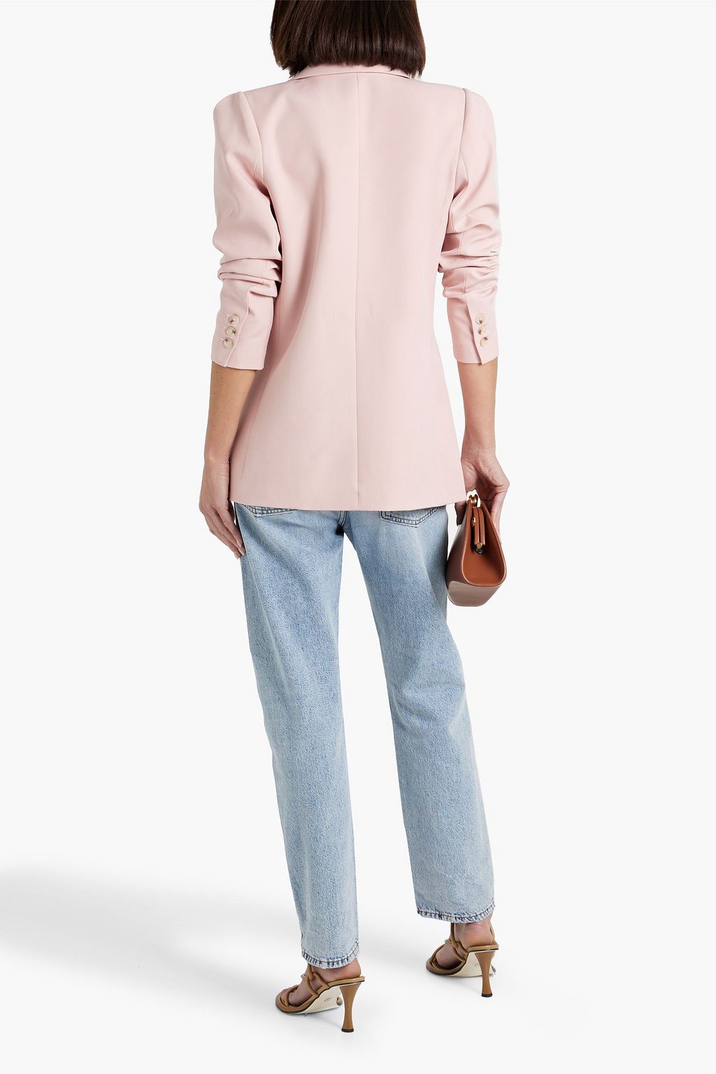 WALTER BAKER Ariel double-breasted crepe blazer