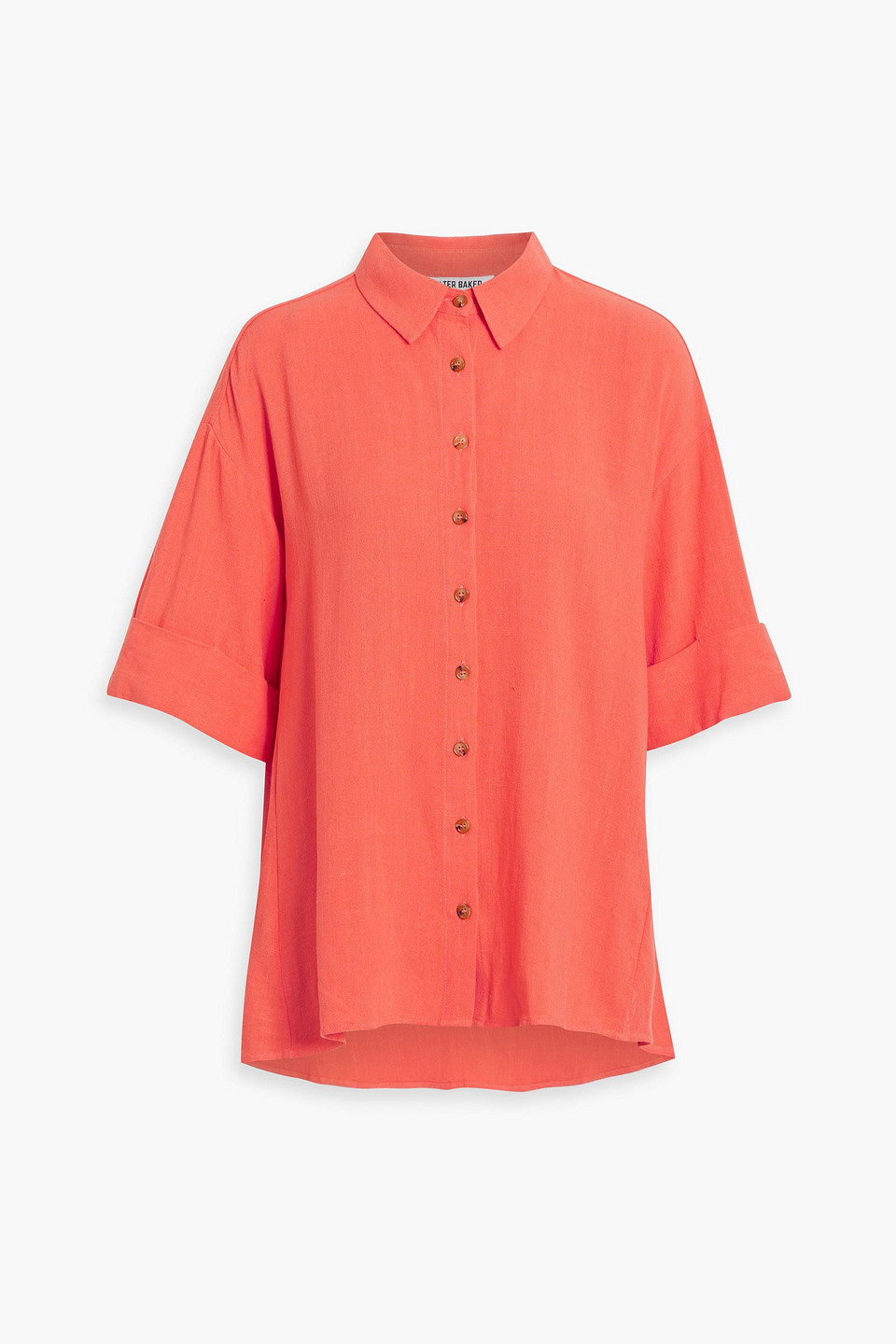 Walter Baker Brooklyn Gauze Shirt In Papaya