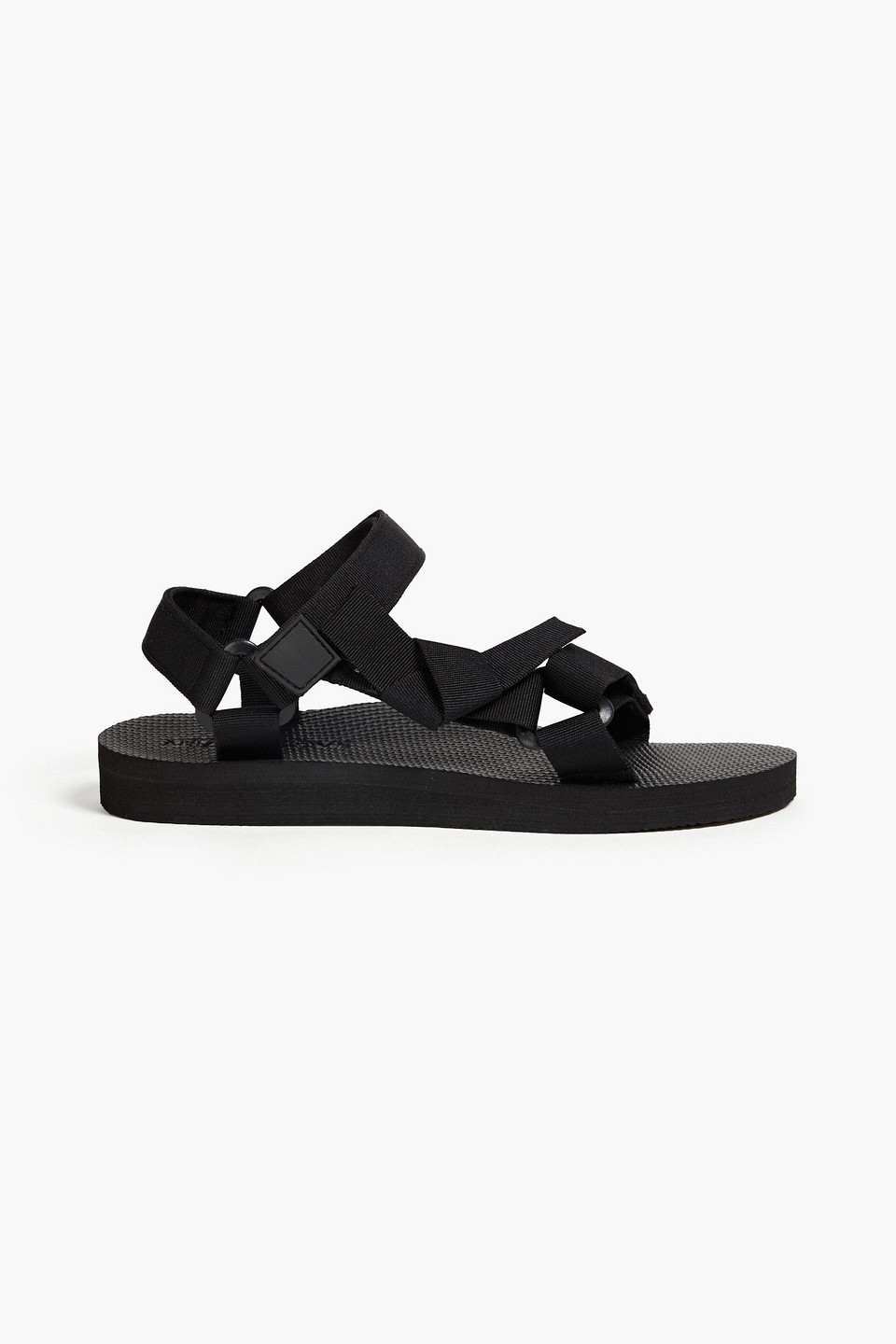 Arizona Love Trekky Bow-embellished Grosgrain Sandals In Black