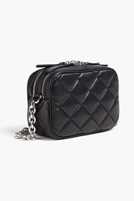 STAND STUDIO Quilted faux leather crossbody bag THE