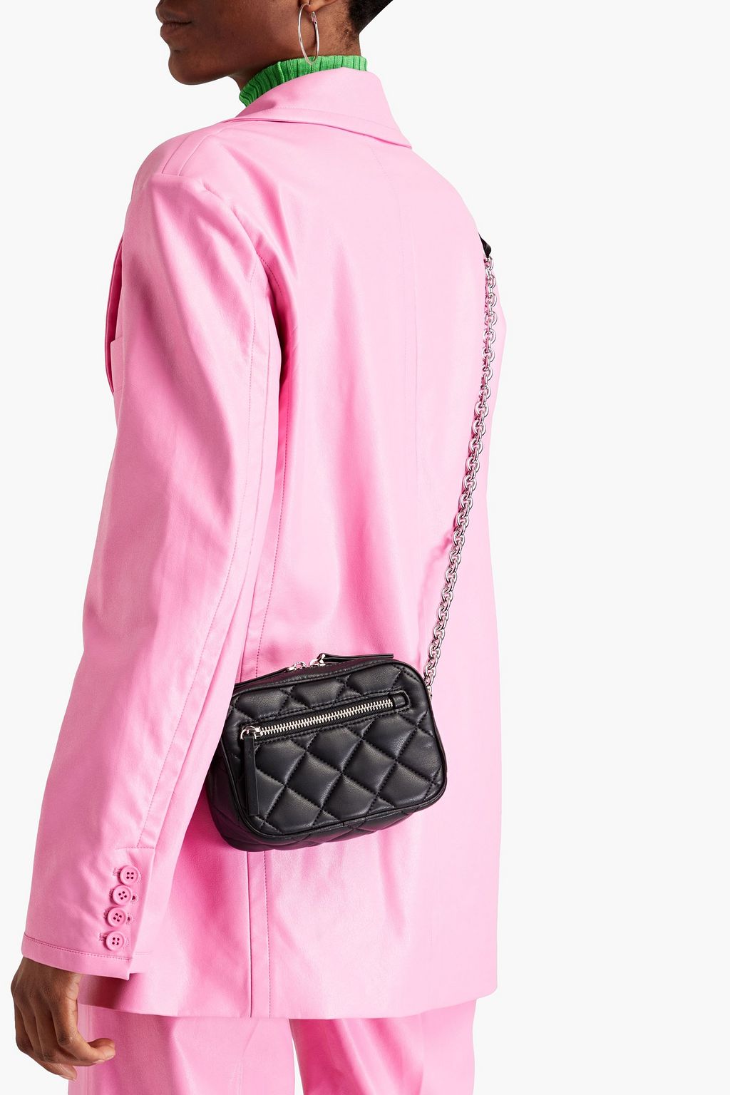 STAND STUDIO Quilted faux leather crossbody bag