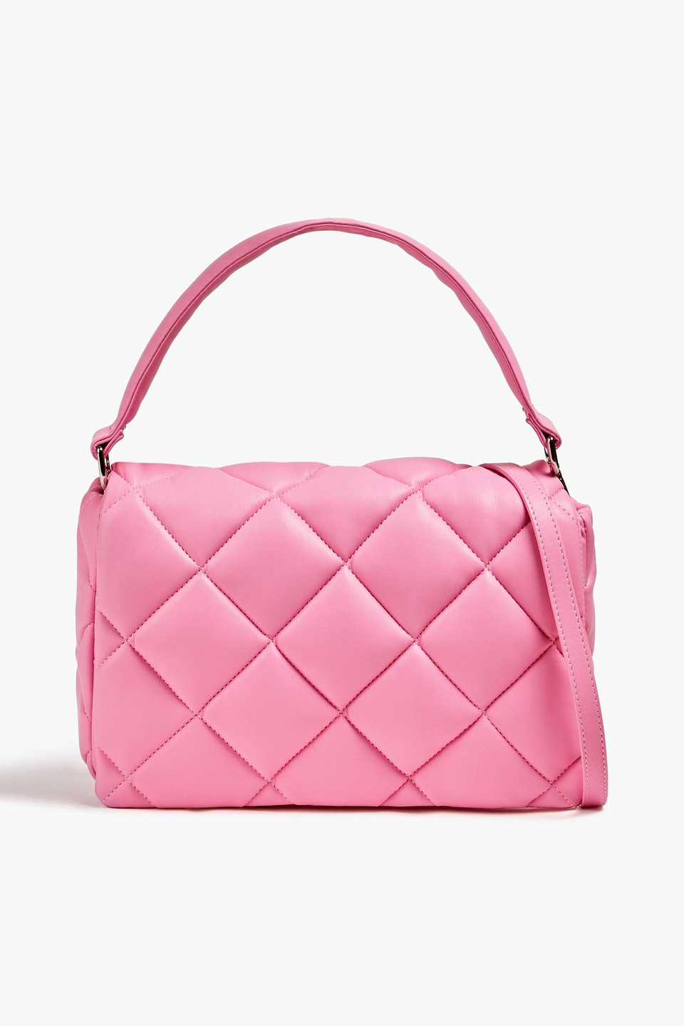 Stand Studio Wanda Quilted Faux-leather Shoulder Bag In Bubblegum