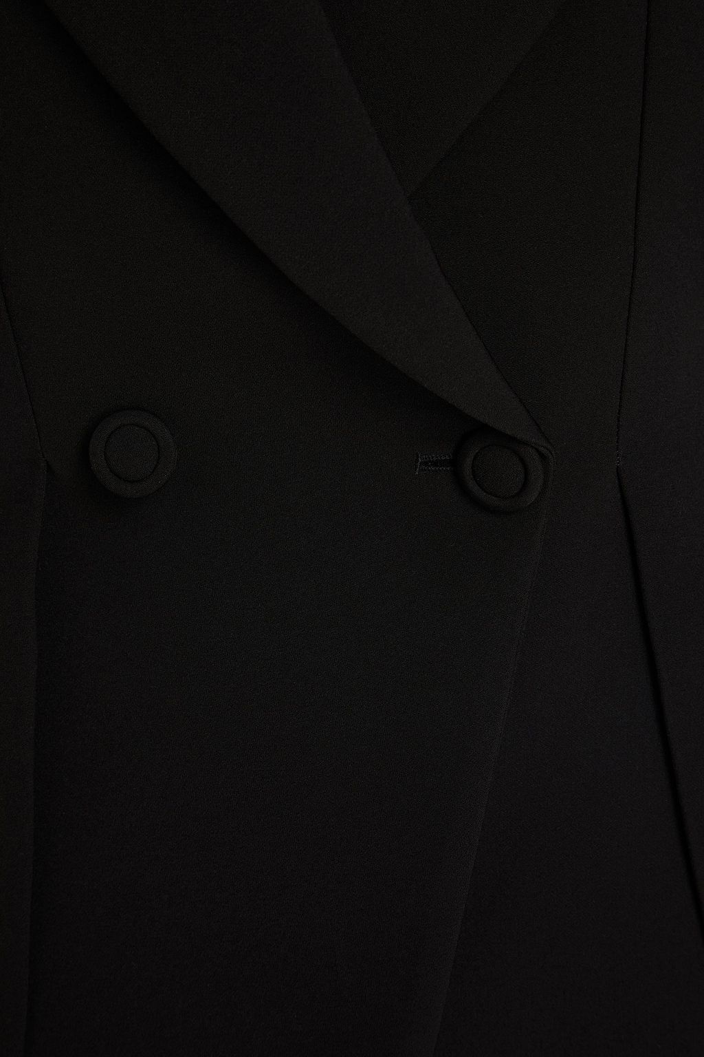 SARA BATTAGLIA Double-breasted crepe de chine blazer