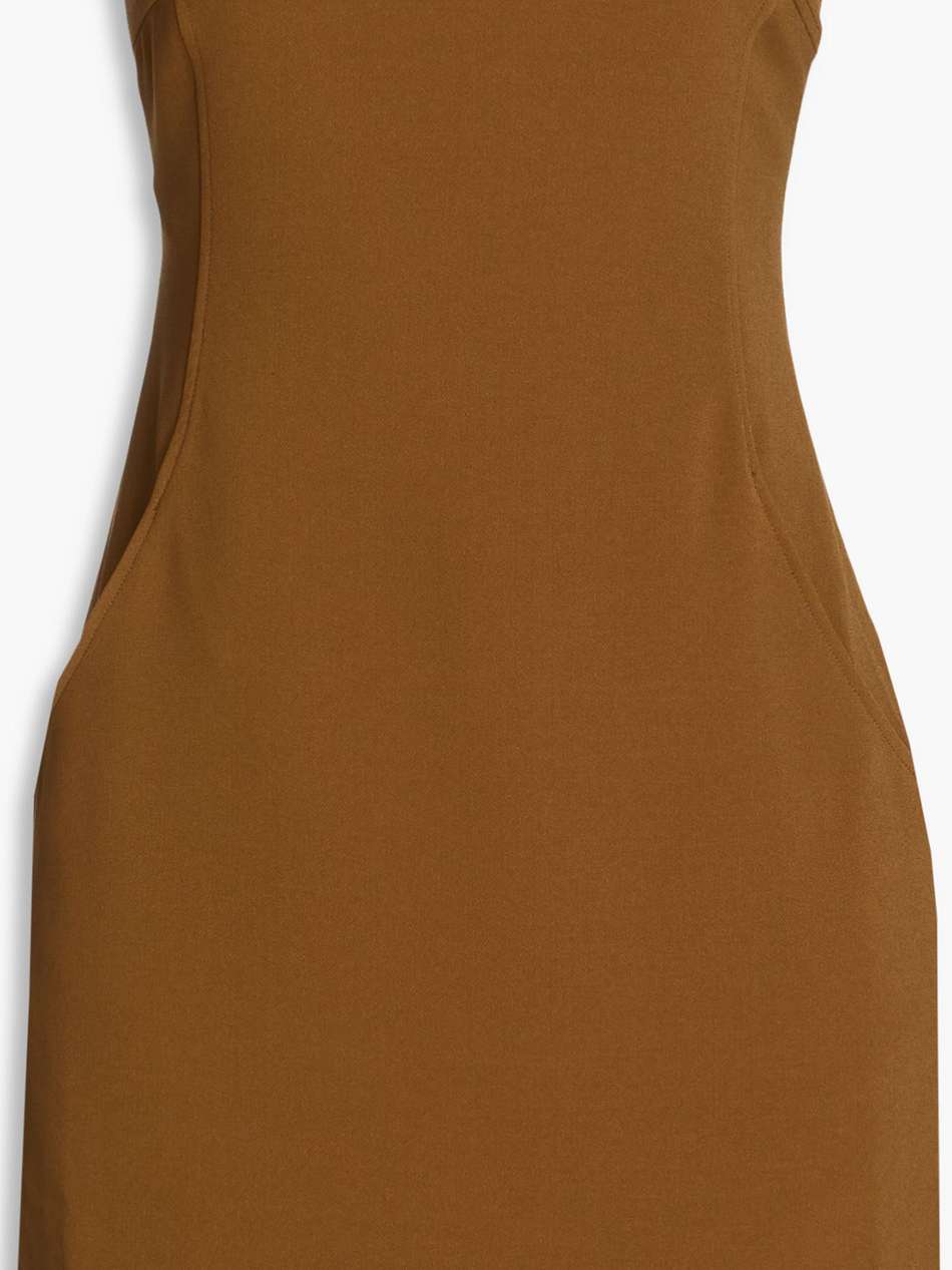 audrey strapless stretch-crepe mini dress