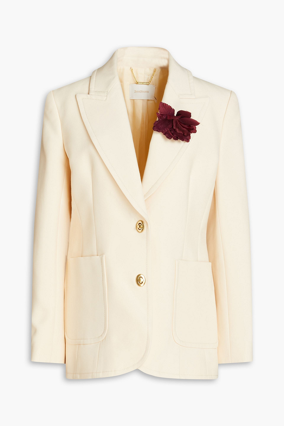 Zimmermann Blazer Aus Einer Wollmischung In Ecru
