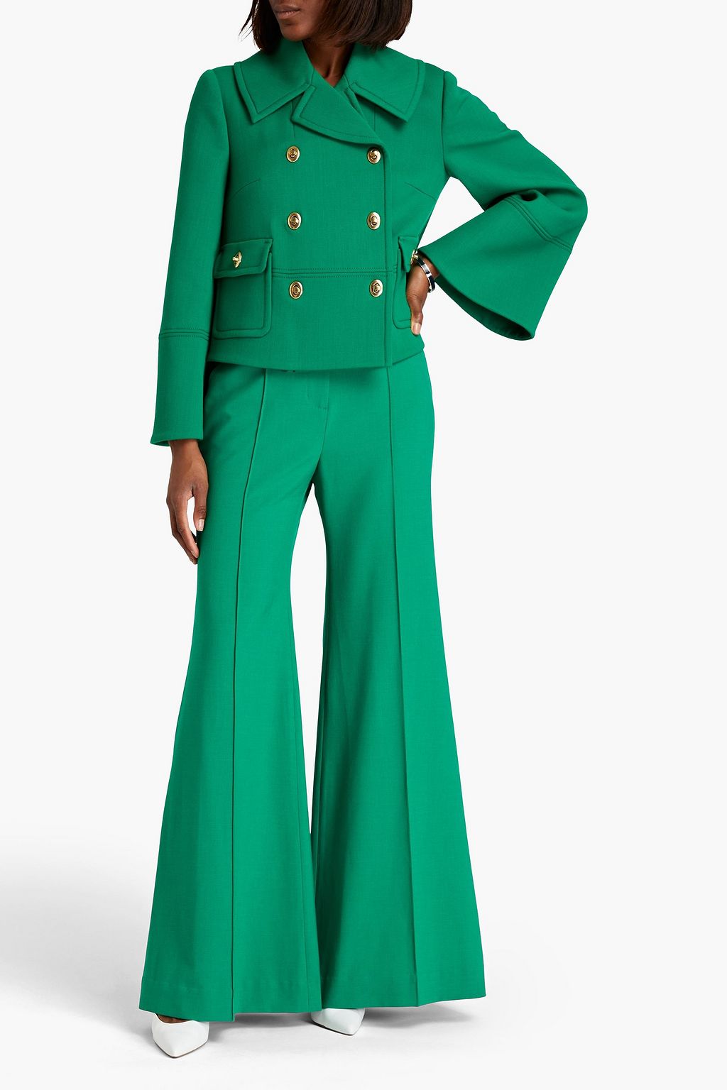 ZIMMERMANN Double-breasted twill jacket