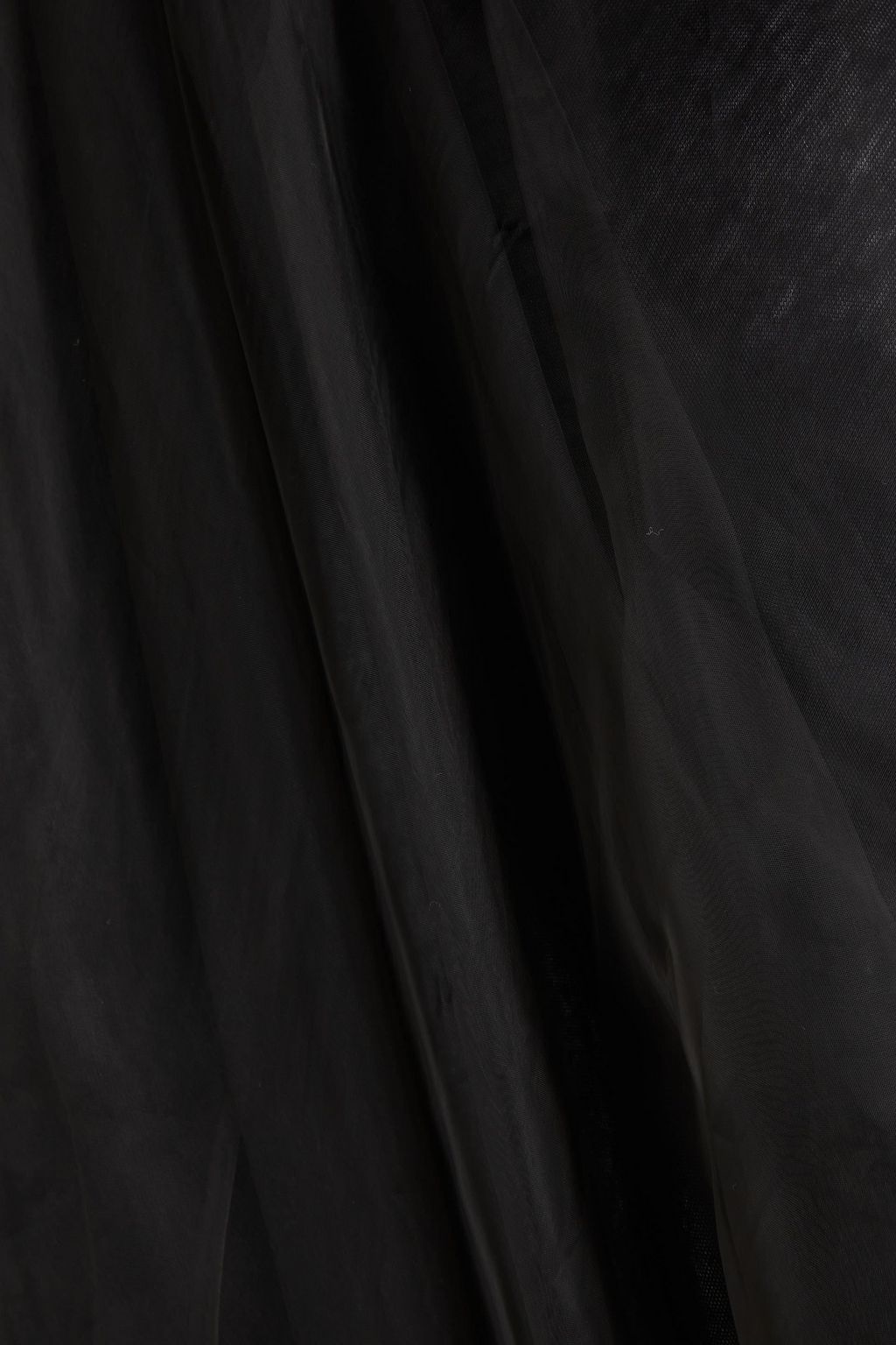 RICK OWENS تيشيرت من الجيرسيه القطني بأجزاء من الفوال بتصميم منسدل