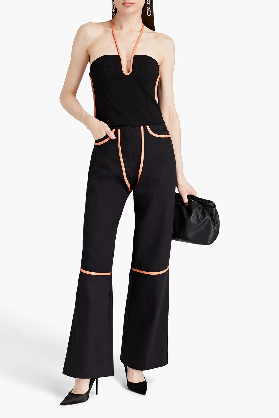 Paris Georgia Black Nassia Tank Top In Black