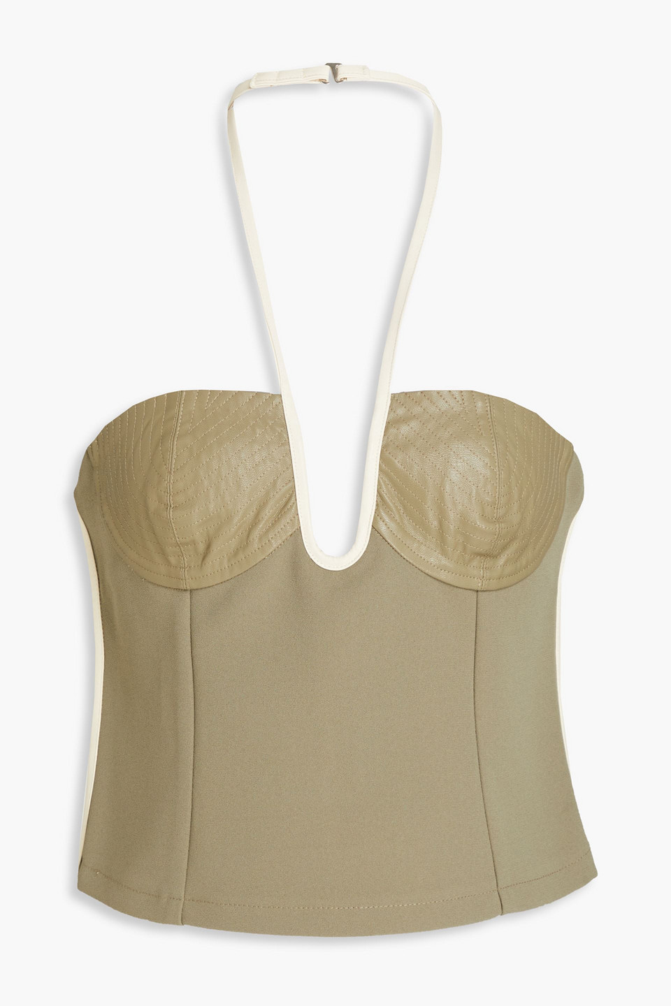 Paris Georgia Khaki Nassia Tank Top In Sage Green