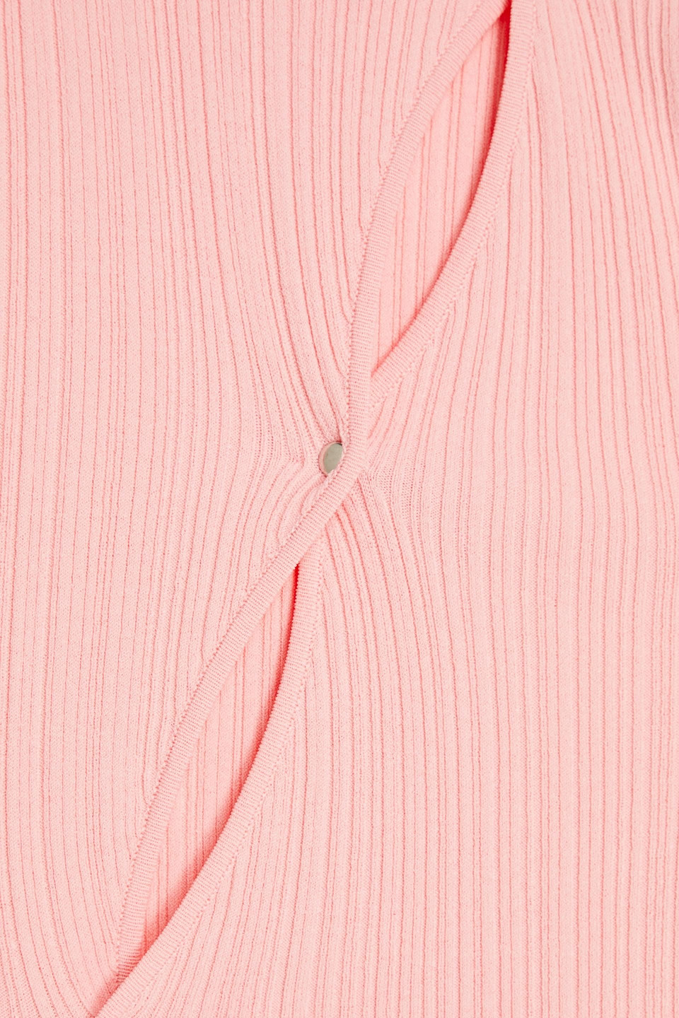 PARIS GEORGIA CUTOUT RIBBED-KNIT TOP 3074457345637039627