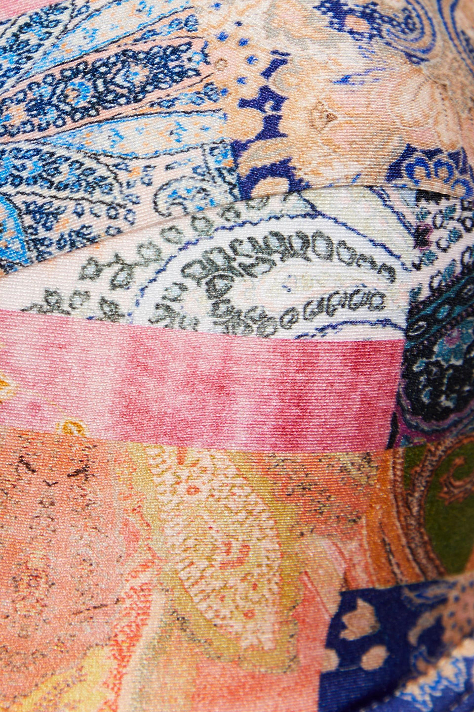Zimmermann Bandeau-bikini-oberteil Mit Paisley-print In Orange