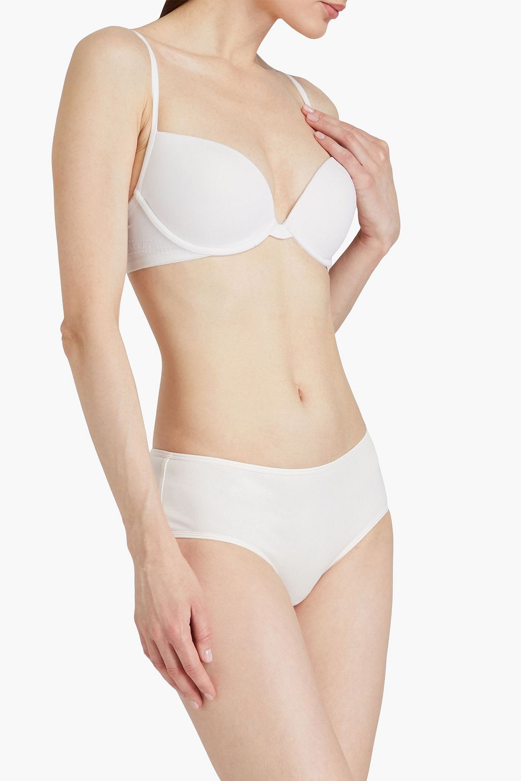 ZIMMERMANN Libra printed mid-rise stretch cotton-blend briefs