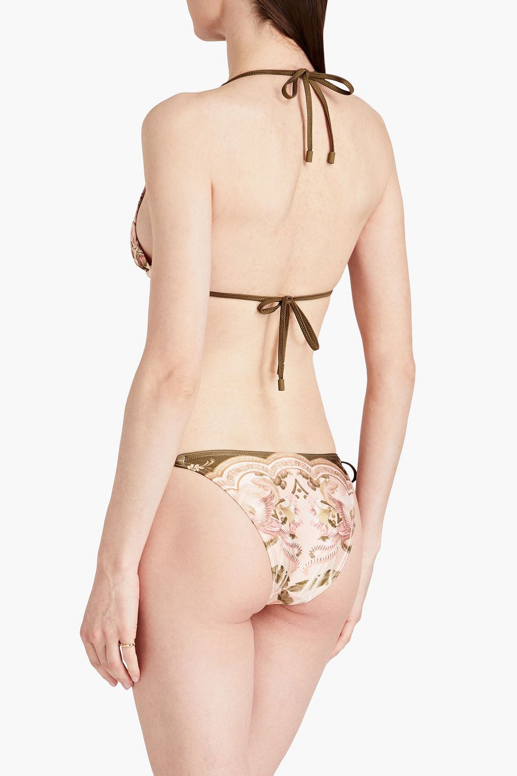 ZIMMERMANN Printed triangle bikini