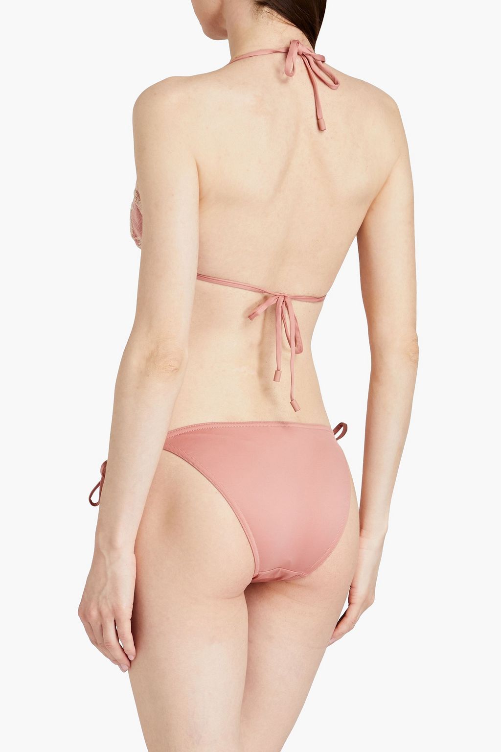 ZIMMERMANN Printed terry halterneck bikini