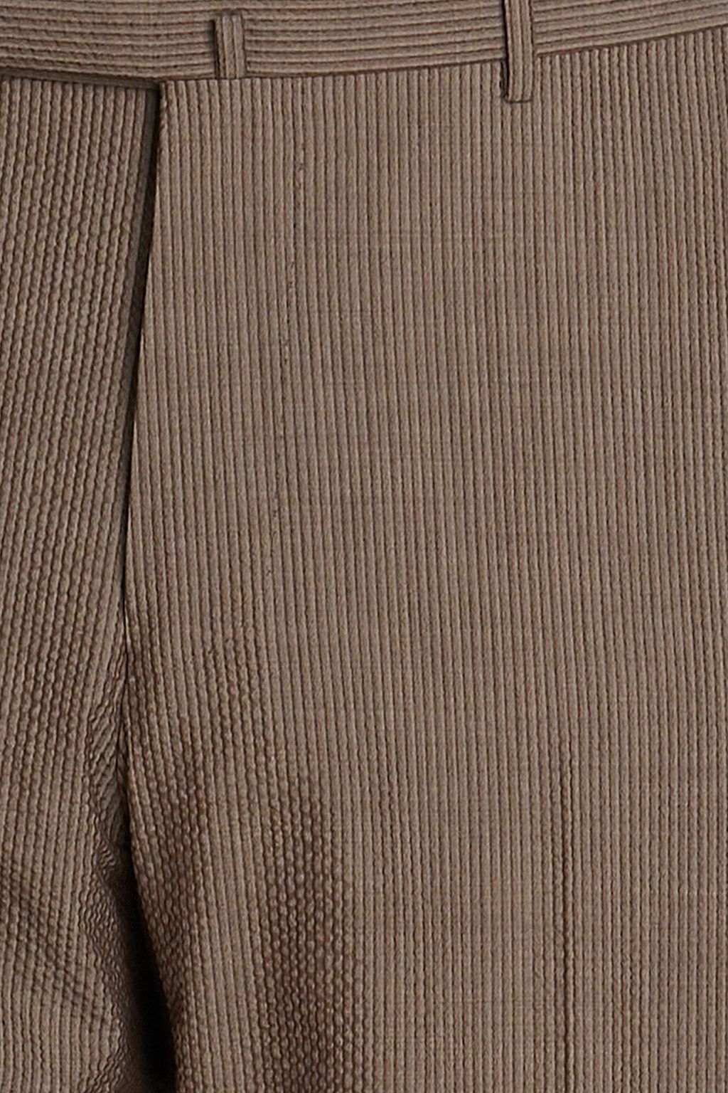 ZEGNA Wool and silk-blend seersucker pants