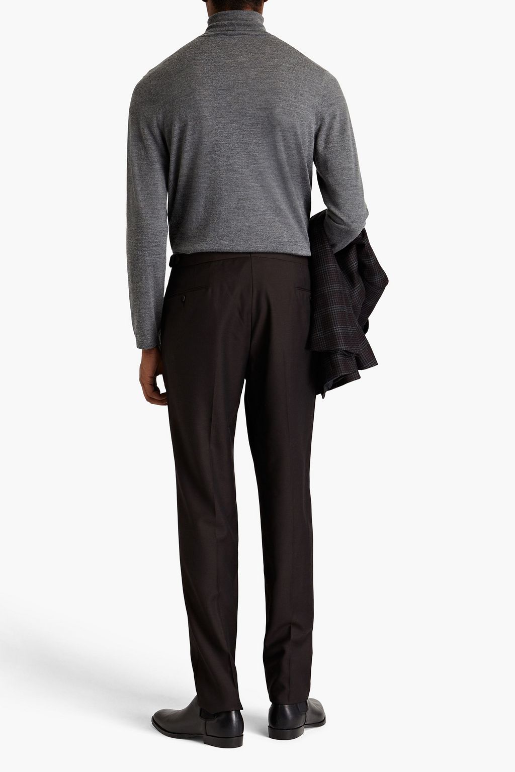 ZEGNA Wool and silk-blend pants