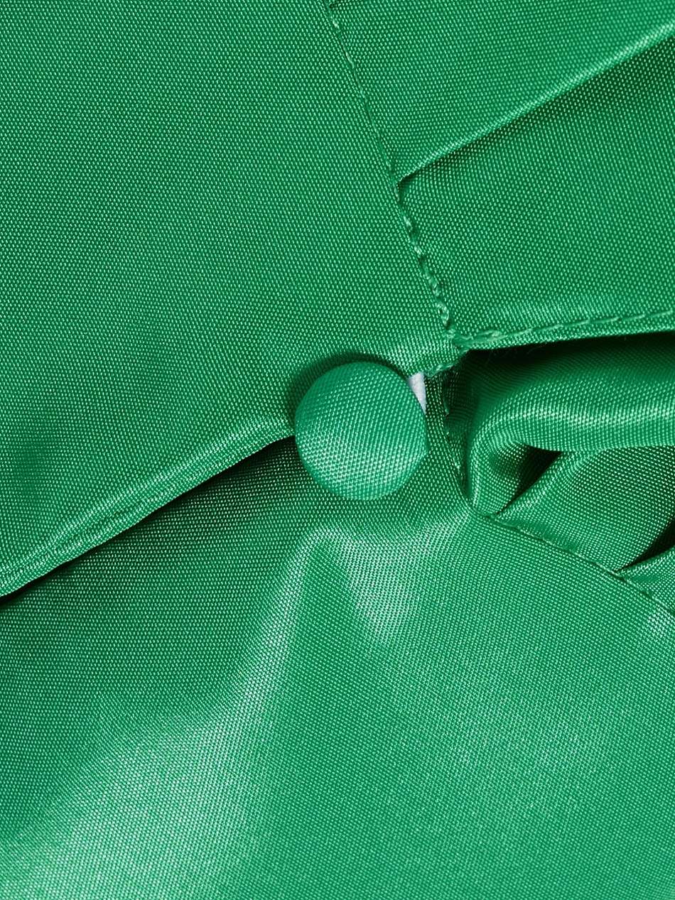 draped taffeta and crepe gown
