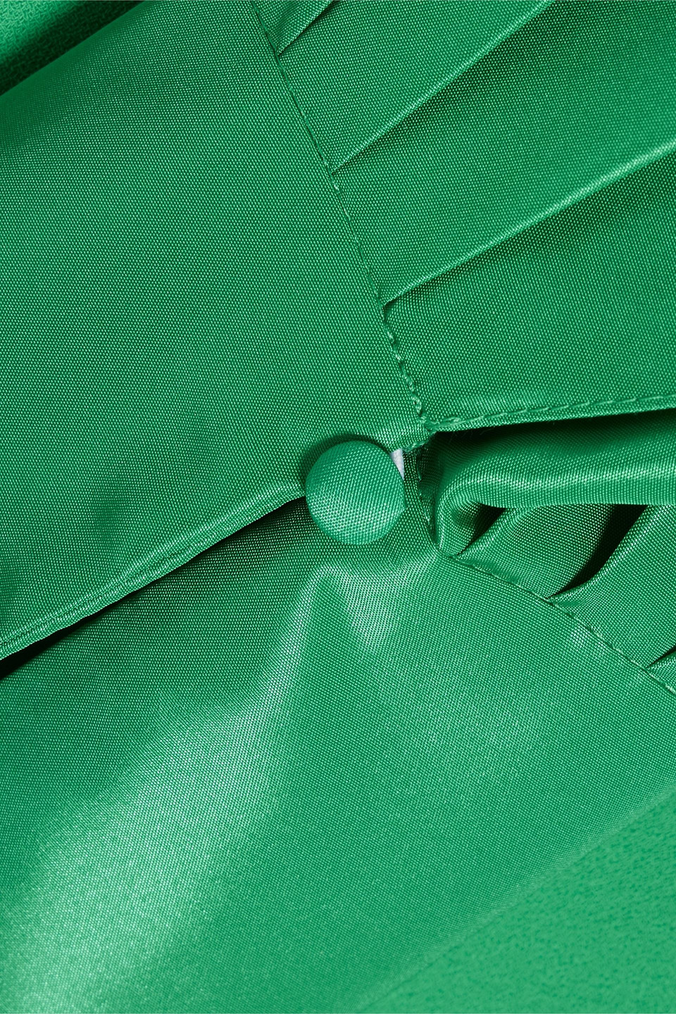 RHEA COSTA DRAPED TAFFETA AND CREPE GOWN 3074457345637044642