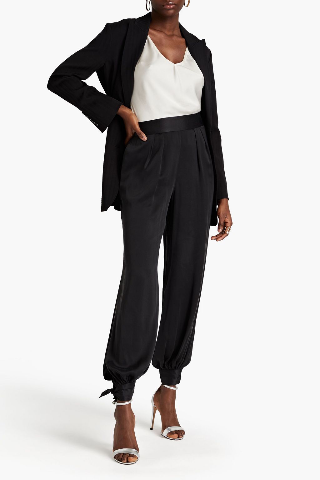 ZIMMERMANN Washed-silk tapered pants