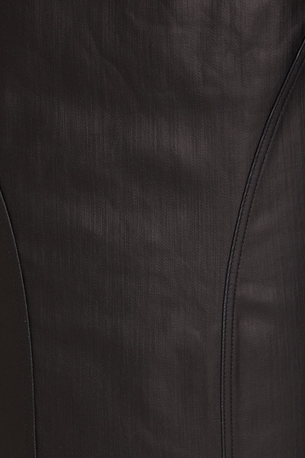RICK OWENS Al open-back coated denim mini dress