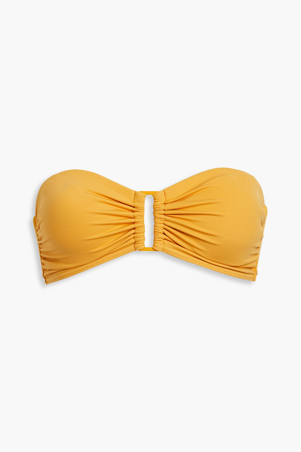 Zimmermann Separates Sculpt Bandeau Bikini Top In Saffron