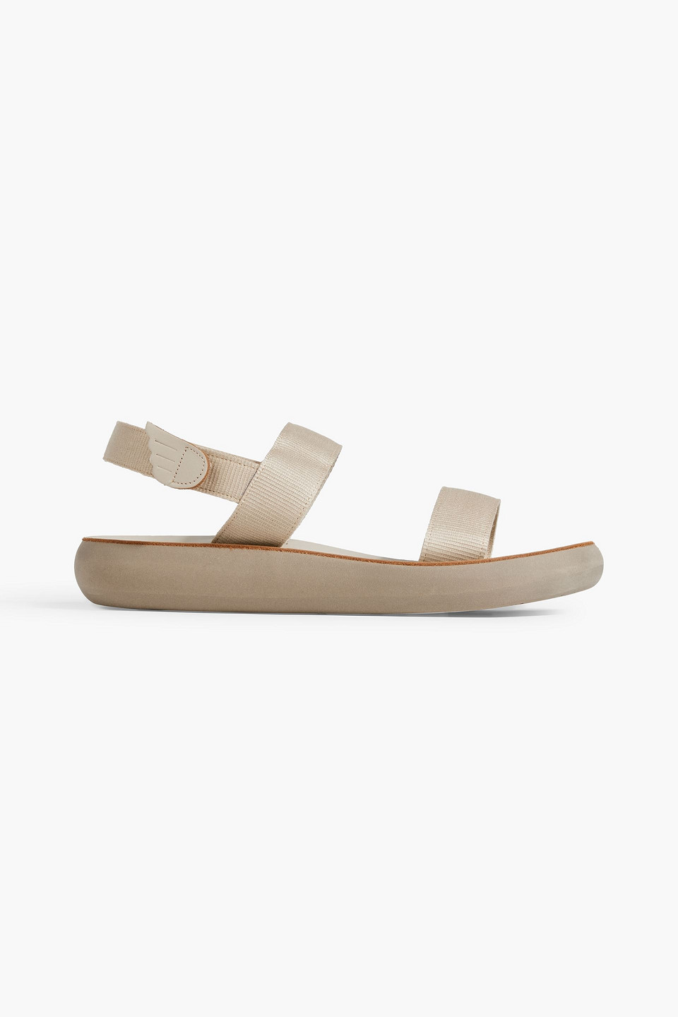 Ancient Greek Sandals Lithi Webbing Slingback Sandals In Mushroom