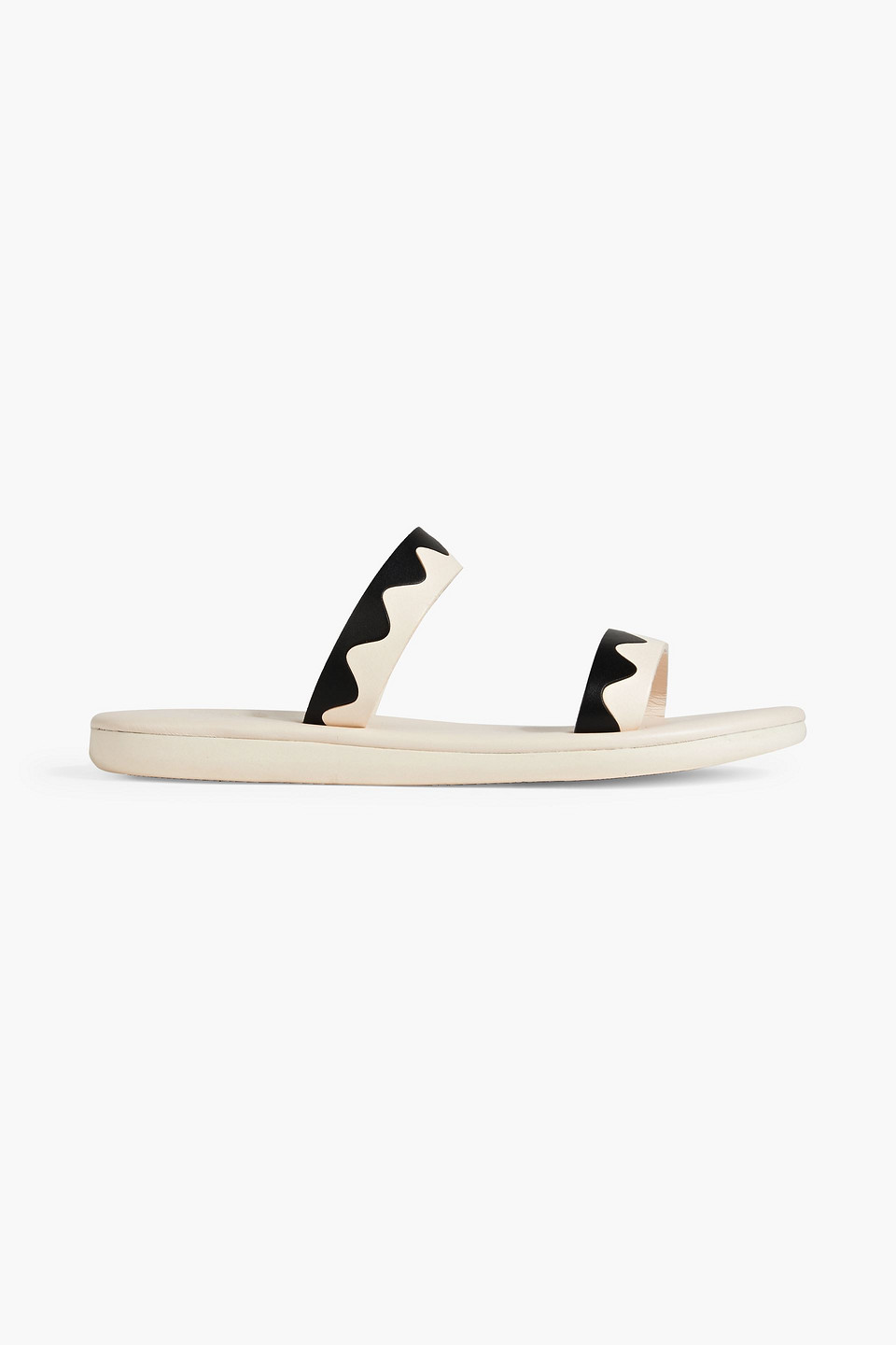 Ancient Greek Sandals Paralia two-tone leather sandals
