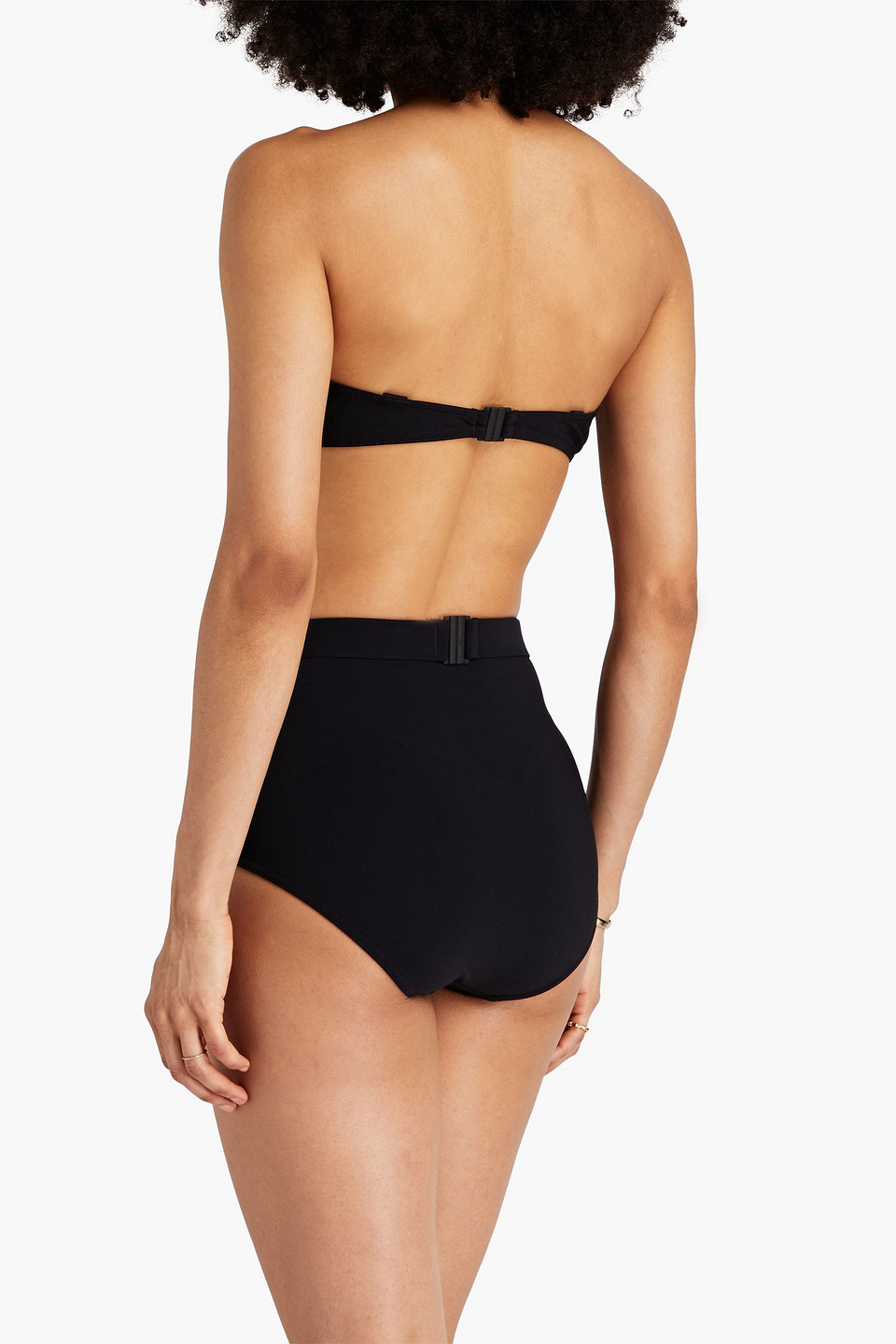 Zimmermann Chain-embellished High-rise Bikini Briefs In Black