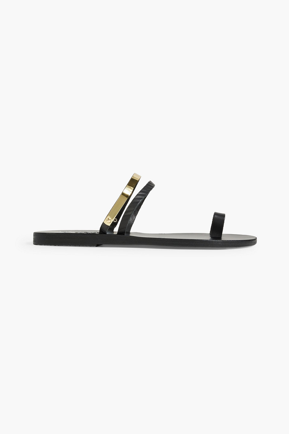 Ancient Greek Sandals Skalida metallic-trimmed leather sandals