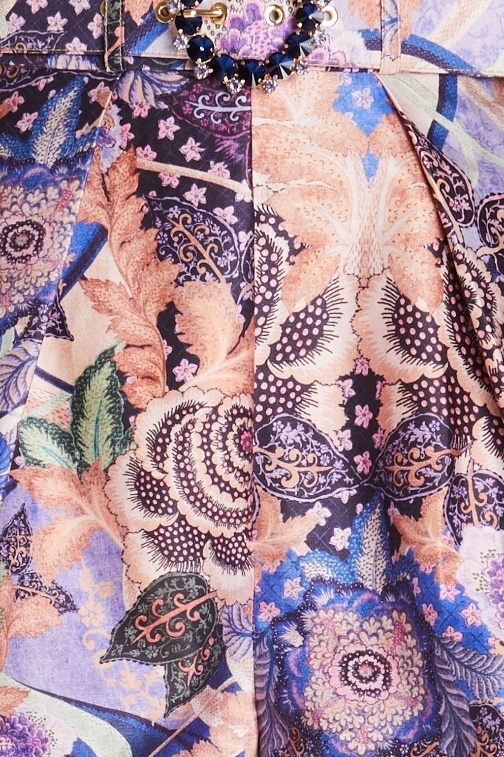 ZIMMERMANN Embellished floralprint silk and cottonblend shorts THE