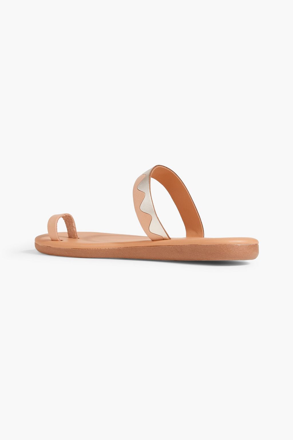 ANCIENT GREEK SANDALS Kyma metallic leather sandals