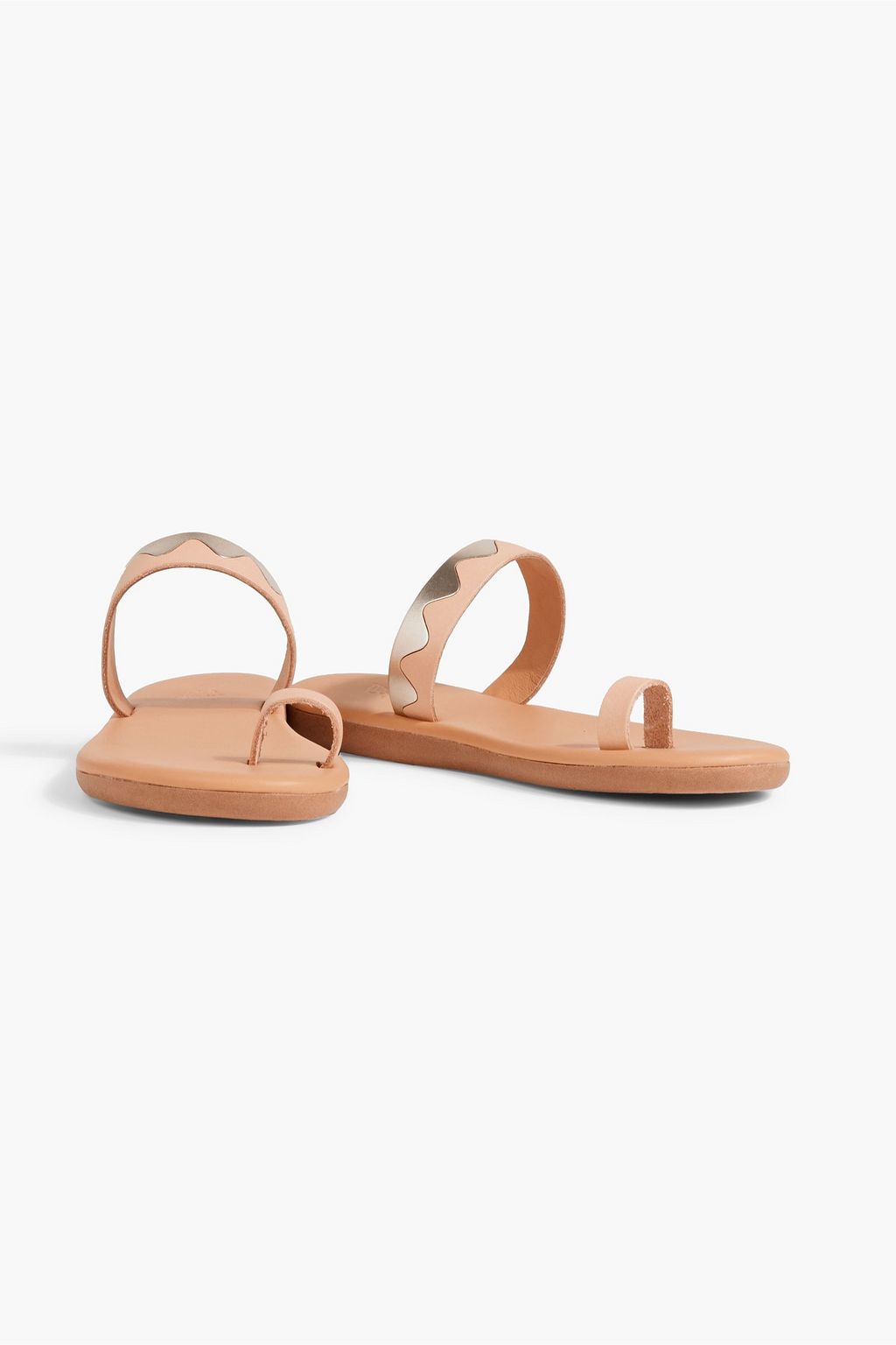 ANCIENT GREEK SANDALS Kyma metallic leather sandals