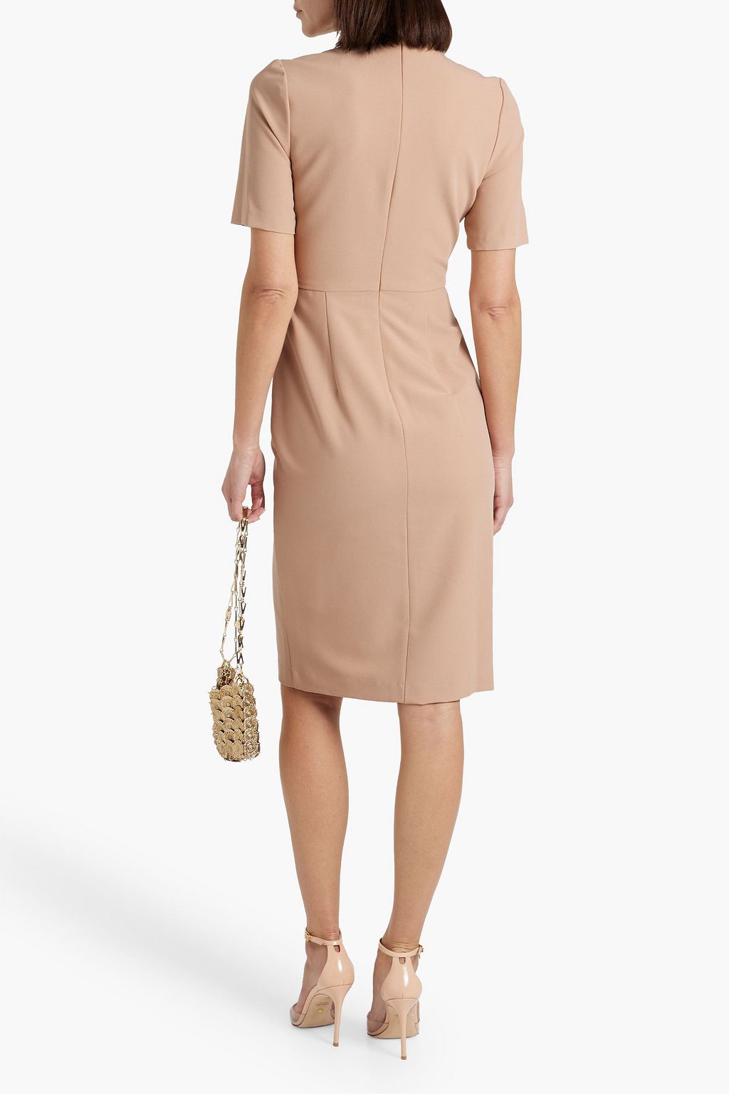 BLACK HALO Alondra crepe turtleneck dress