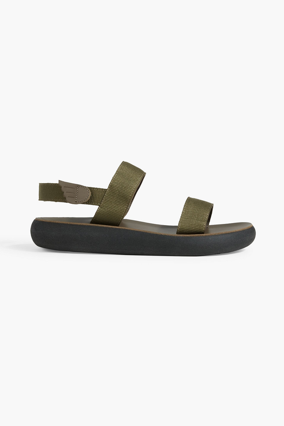 Ancient Greek Sandals Lithi Webbing Sandals In Army Green