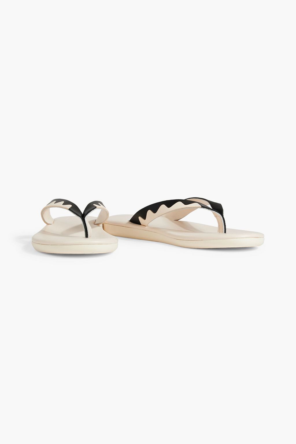 ANCIENT GREEK SANDALS Ammos two-tone leather sandals