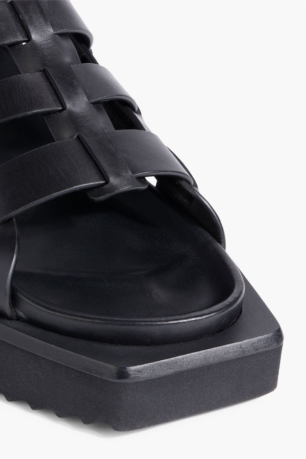 RICK OWENS Turbo Cyclop leather platform sandals Sale up to 70 off