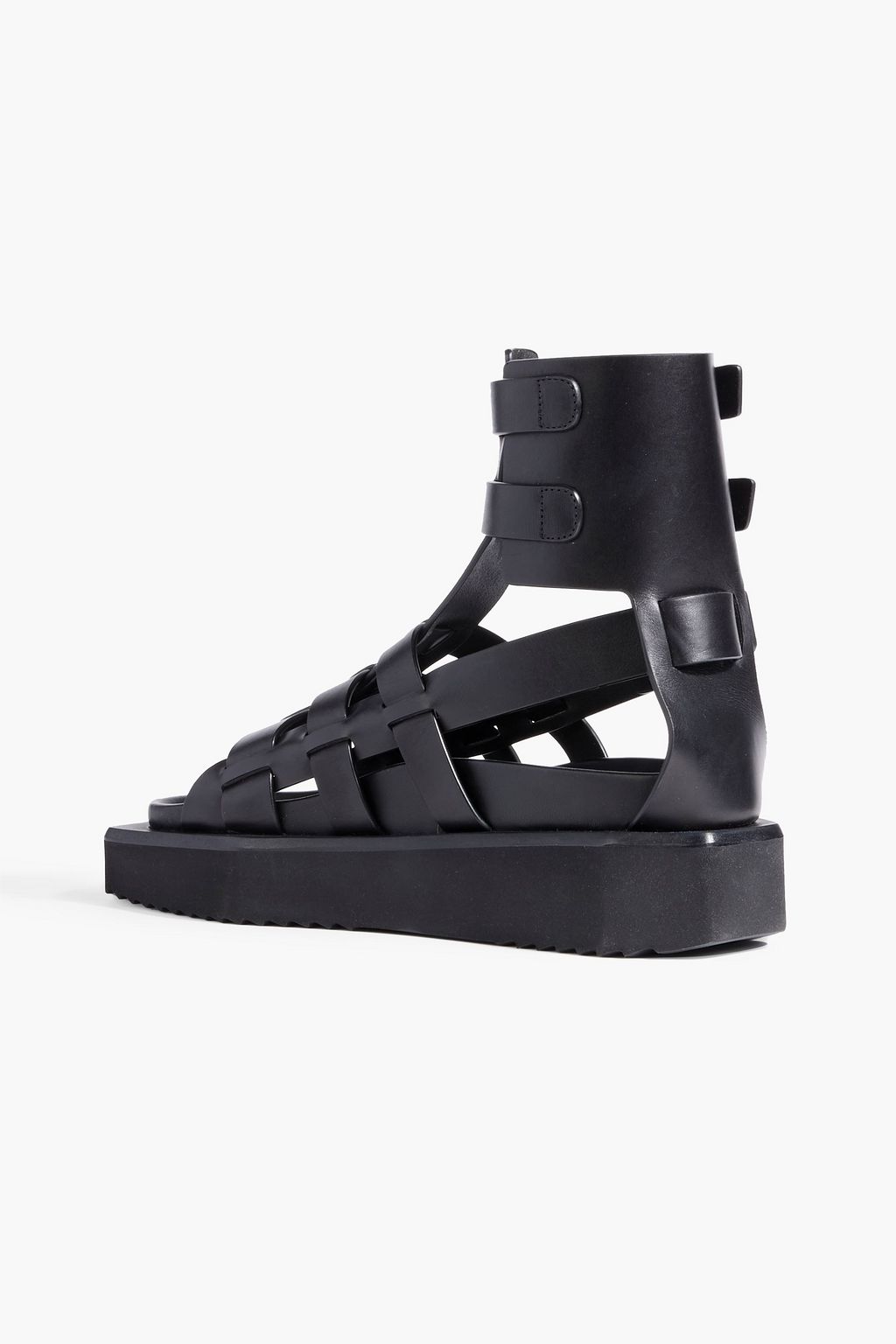 RICK OWENS Turbo Cyclops Spartan leather platform sandals THE