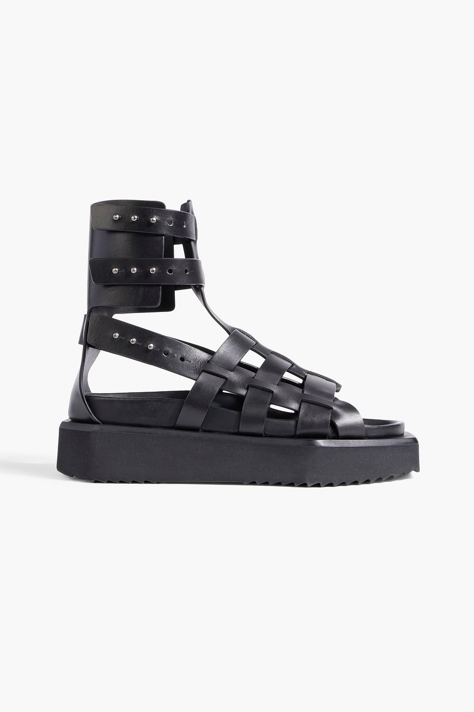 Rick Owens Turbo Cyclop Platform Sandals In Black