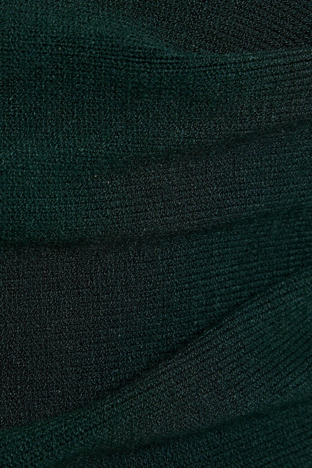 MICHELLE MASON Off-the-shoulder cropped stretch-knit top
