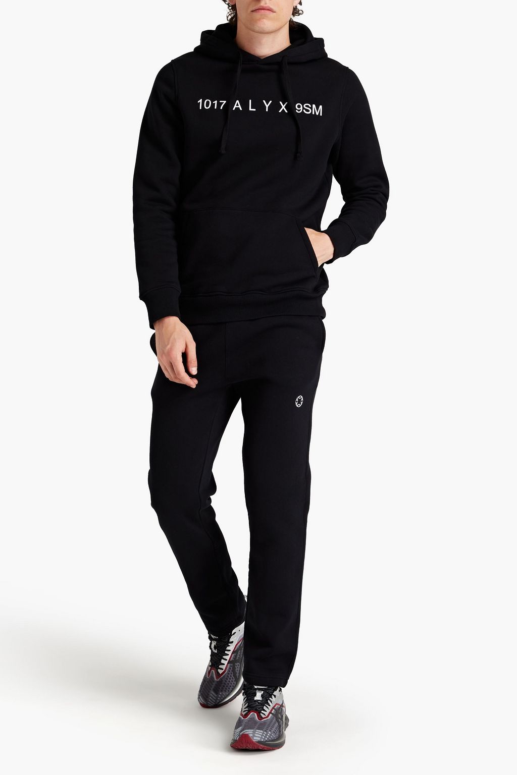 1017 ALYX 9SM Sporthose aus Fleece aus einer Baumwollmischung mit Logoprint