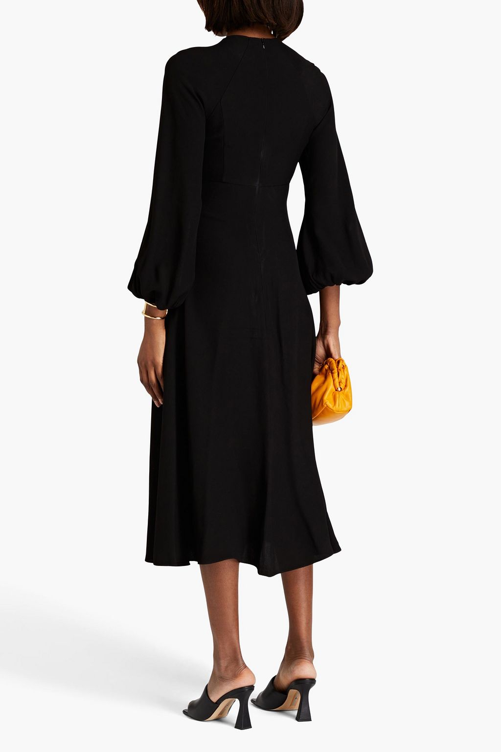ZIMMERMANN Bead-embellished crepe midi dress