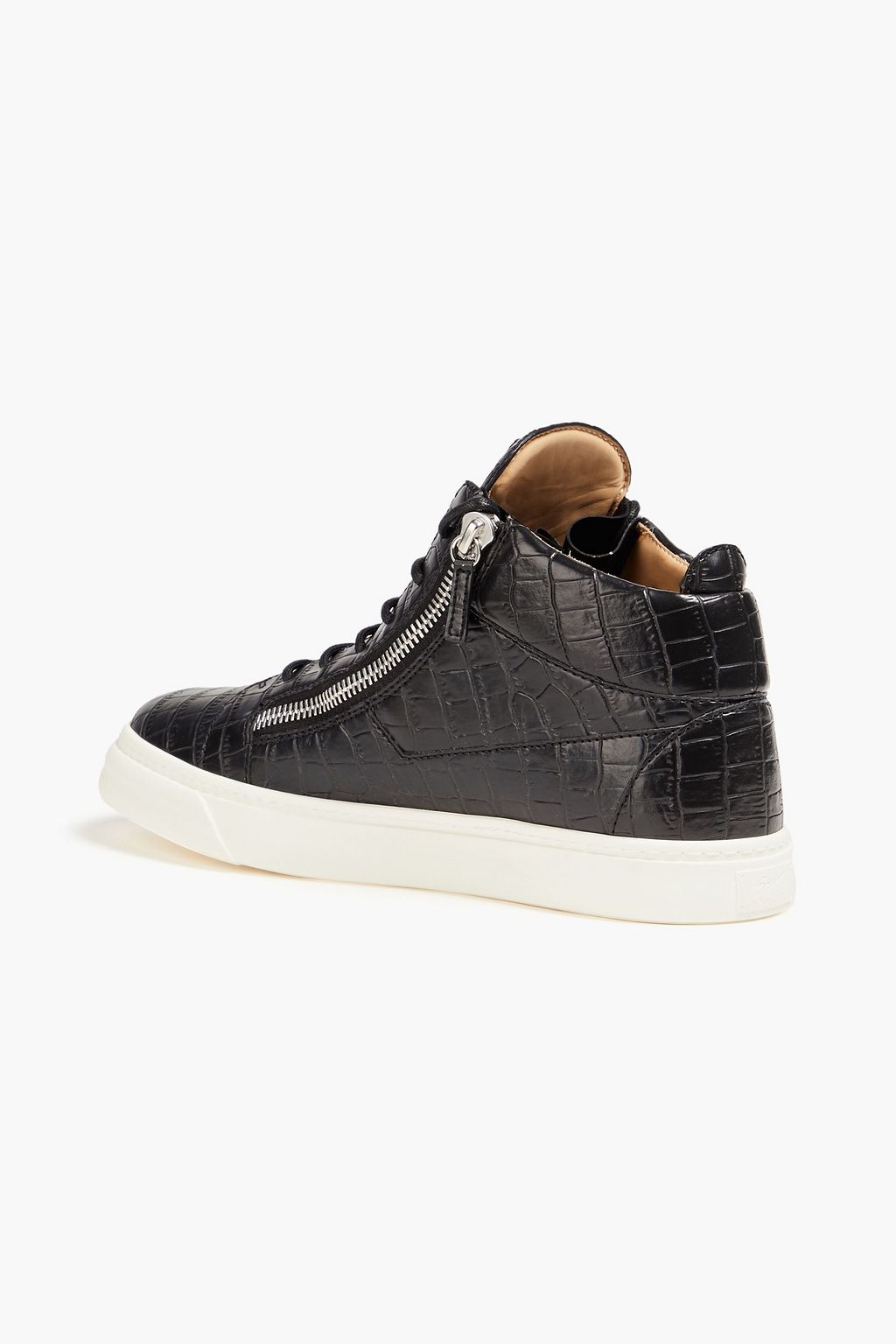 GIUSEPPE ZANOTTI Kriss High-Top-Sneakers aus Kunstleder mit Krokodileffekt